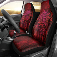 New Zealand Dream Catcher Car Seat Cover Maori Koru Pattern Red Version