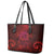 New Zealand Dream Catcher Leather Tote Bag Maori Koru Pattern Red Version