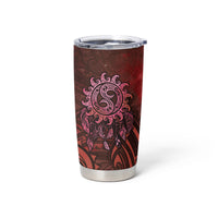 New Zealand Dream Catcher Tumbler Cup Maori Koru Pattern Red Version
