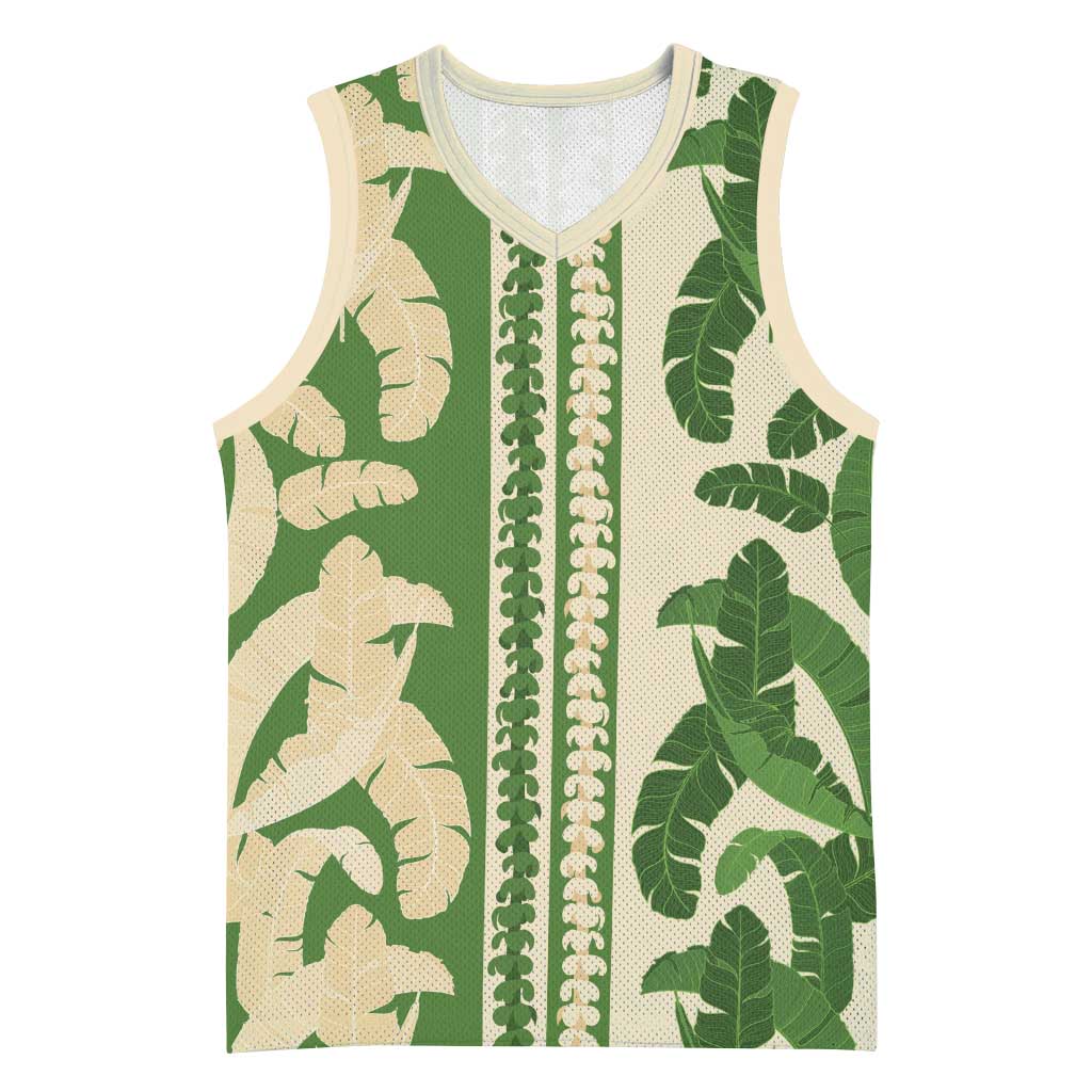 Hawaii Pua Kenikeni Lei Basketball Jersey With Lau Maia Green
