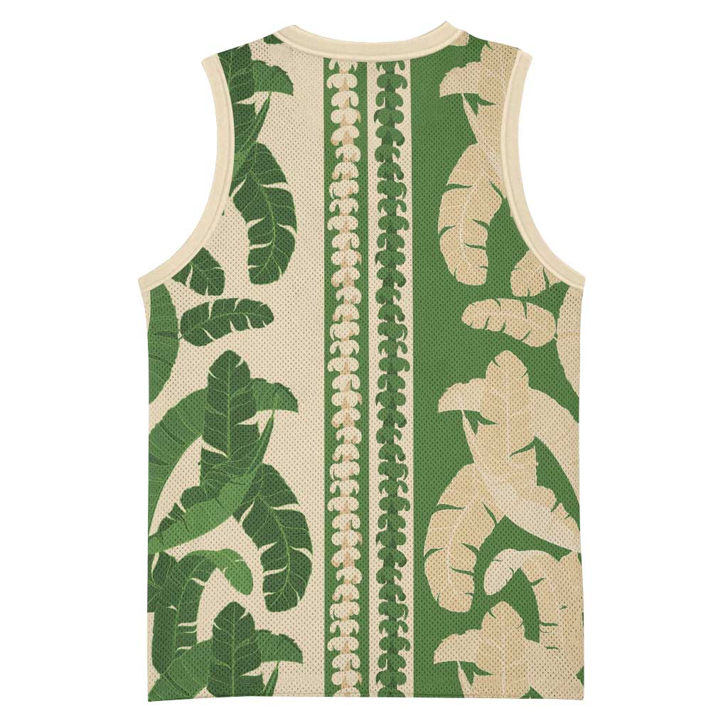Hawaii Pua Kenikeni Lei Basketball Jersey With Lau Maia Green