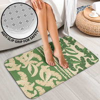 Hawaii Pua Kenikeni Lei Bathroom Set With Lau Maia Green
