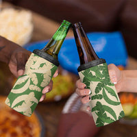 Hawaii Pua Kenikeni Lei 4 in 1 Can Cooler Tumbler With Lau Maia Green