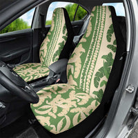 Hawaii Pua Kenikeni Lei Car Seat Cover With Lau Maia Green
