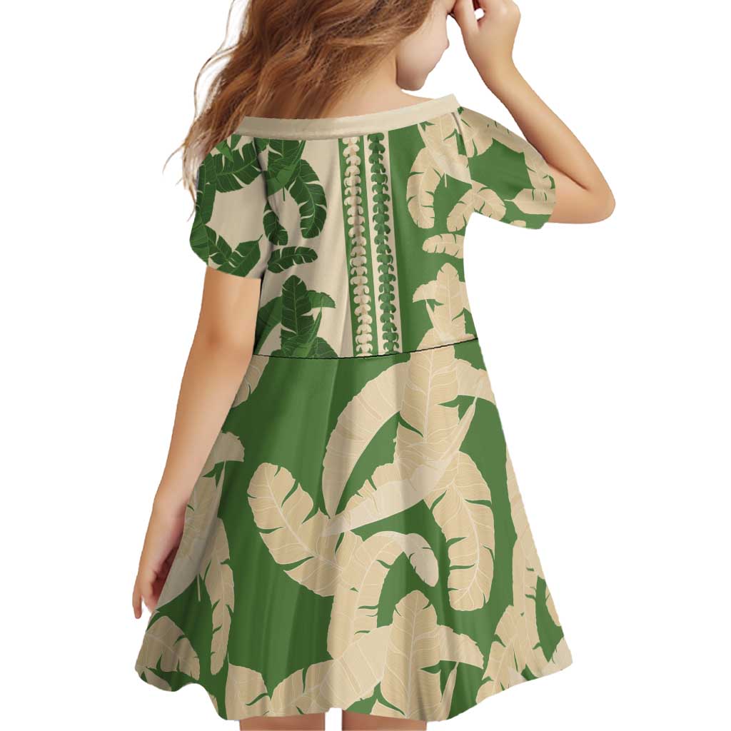 Hawaii Pua Kenikeni Lei Family Matching Off Shoulder Maxi Dress and Hawaiian Shirt With Lau Maia Green LT05 - Polynesian Pride