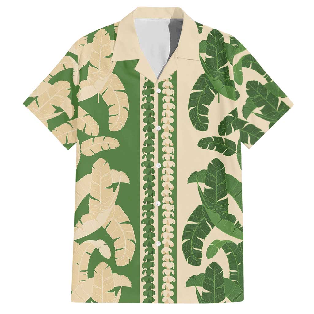 Hawaii Pua Kenikeni Lei Hawaiian Shirt With Lau Maia Green