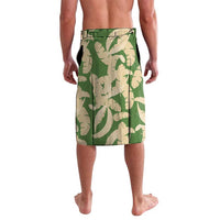Hawaii Pua Kenikeni Lei Lavalava With Lau Maia Green