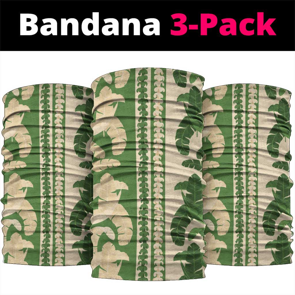 Hawaii Pua Kenikeni Lei Neck Gaiter With Lau Maia Green