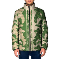 Hawaii Pua Kenikeni Lei Padded Jacket With Lau Maia Green