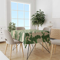 Hawaii Pua Kenikeni Lei Tablecloth With Lau Maia Green