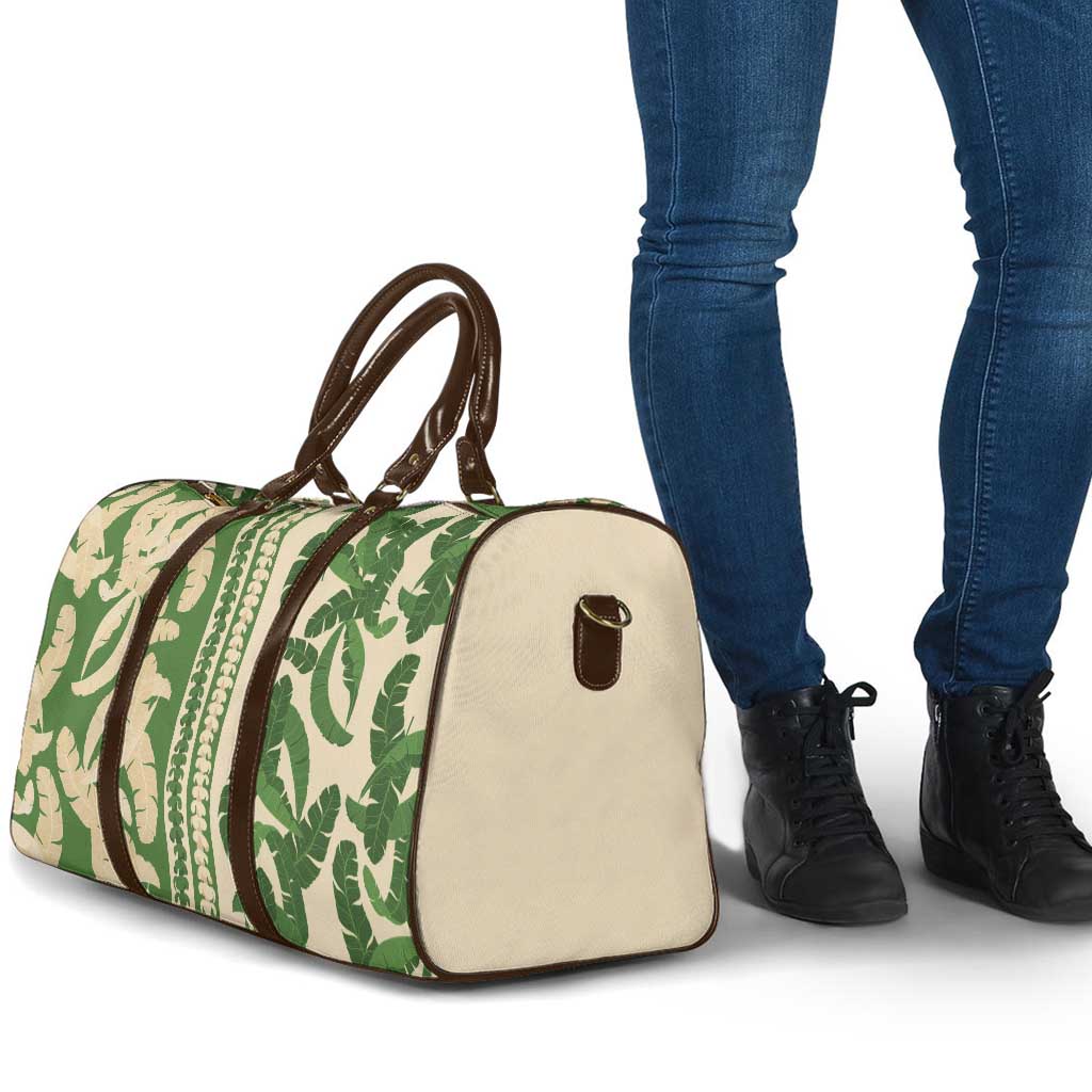 Hawaii Pua Kenikeni Lei Travel Bag With Lau Maia Green