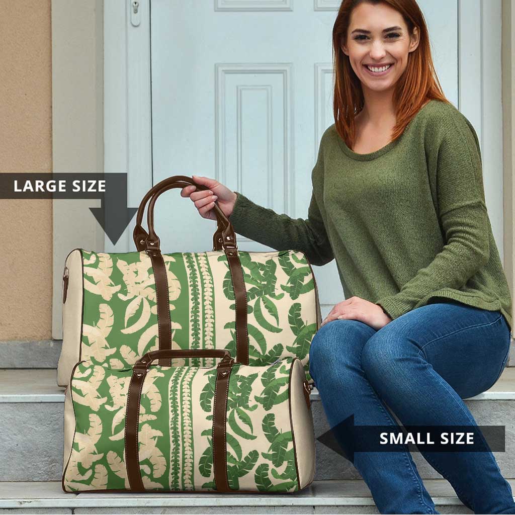 Hawaii Pua Kenikeni Lei Travel Bag With Lau Maia Green