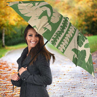 Hawaii Pua Kenikeni Lei Umbrella With Lau Maia Green