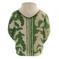 Hawaii Pua Kenikeni Lei Zip Hoodie With Lau Maia Green