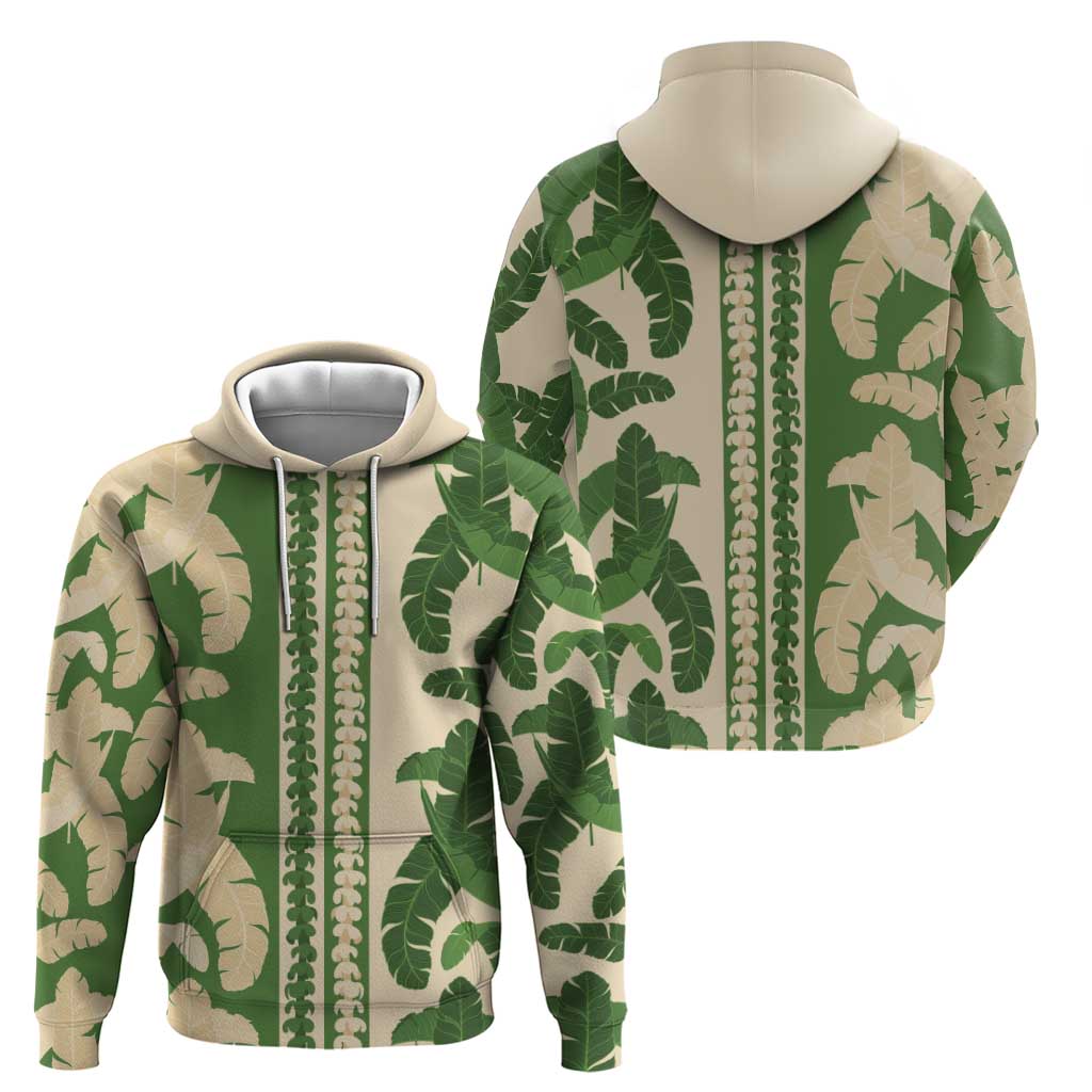 Hawaii Pua Kenikeni Lei Zip Hoodie With Lau Maia Green