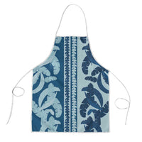 Hawaii Pua Kenikeni Lei Apron With Lau Maia Royal Blue