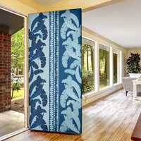 Hawaii Pua Kenikeni Lei Door Cover With Lau Maia Royal Blue