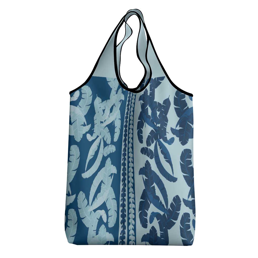 Hawaii Pua Kenikeni Lei Grocery Bag With Lau Maia Royal Blue