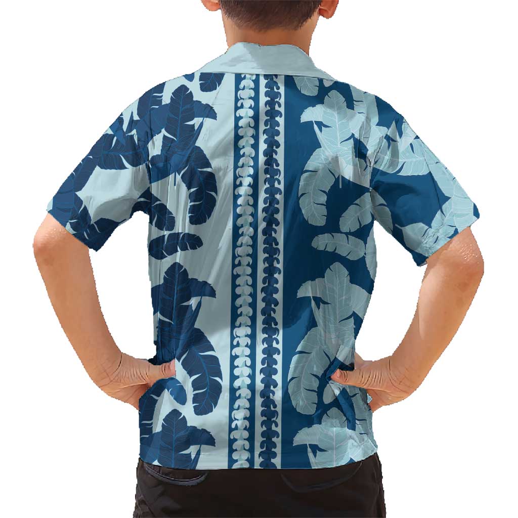 Hawaii Pua Kenikeni Lei Hawaiian Shirt With Lau Maia Royal Blue