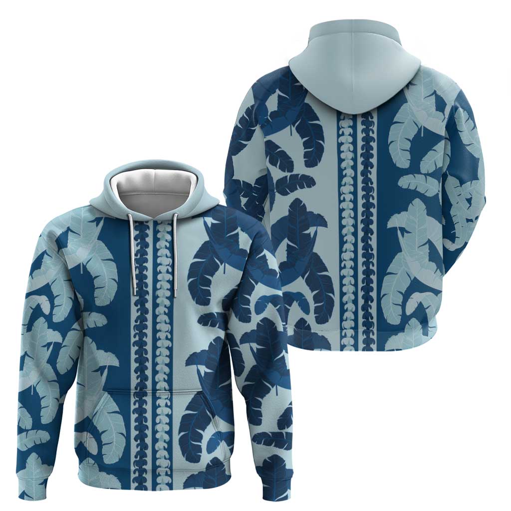 Hawaii Pua Kenikeni Lei Hoodie With Lau Maia Royal Blue