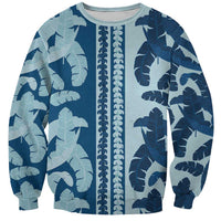 Hawaii Pua Kenikeni Lei Sweatshirt With Lau Maia Royal Blue