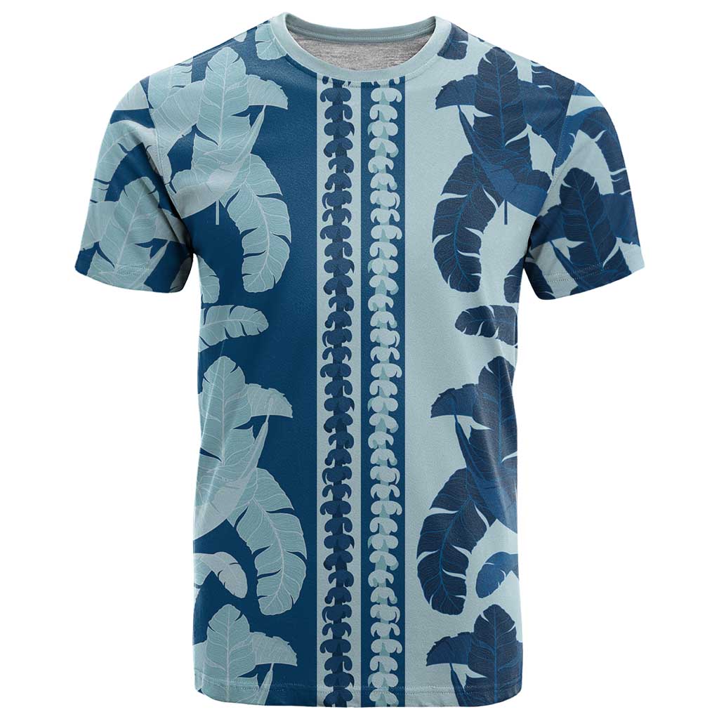 Hawaii Pua Kenikeni Lei T Shirt With Lau Maia Royal Blue