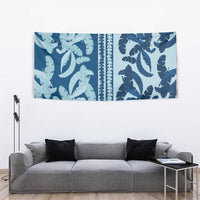 Hawaii Pua Kenikeni Lei Tapestry With Lau Maia Royal Blue
