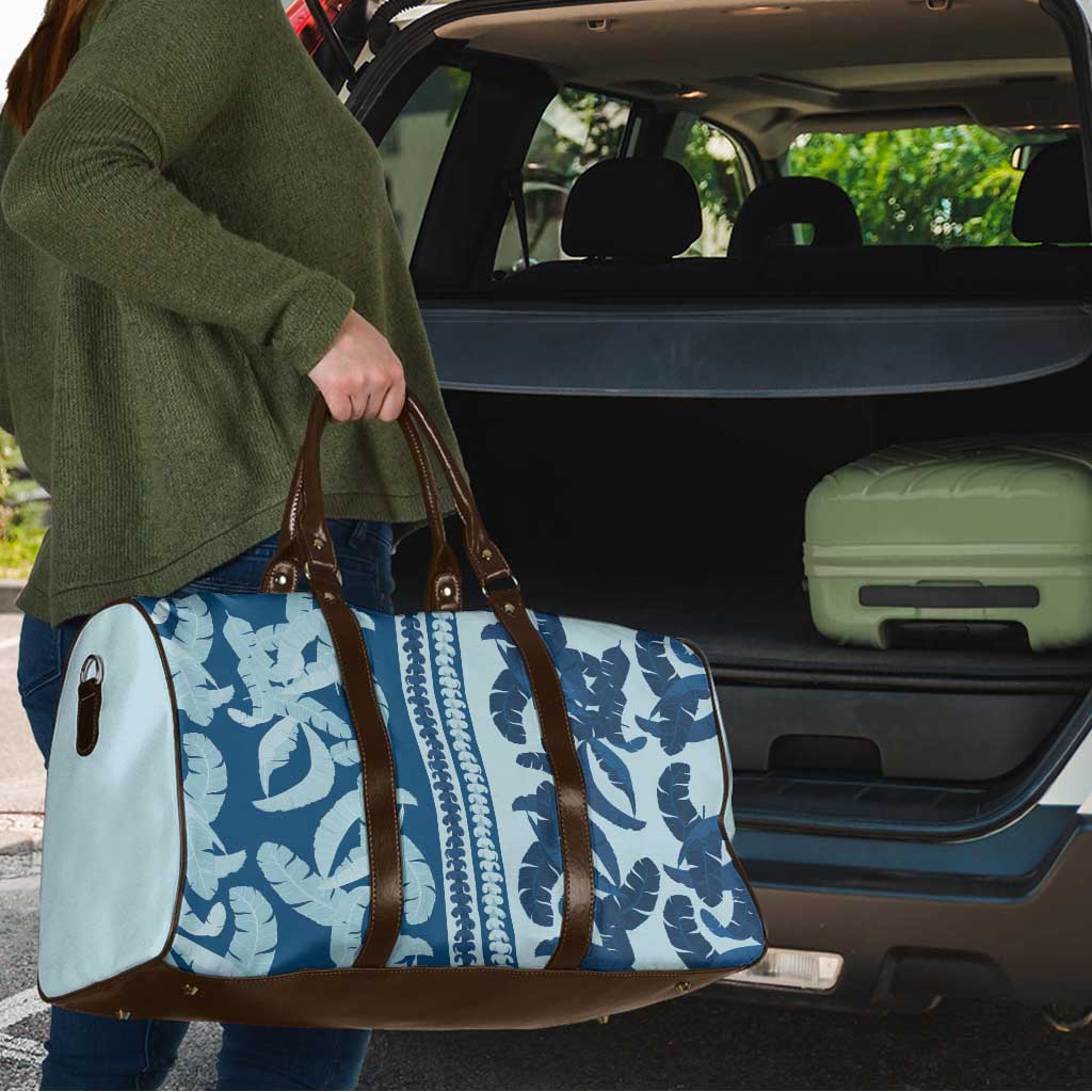 Hawaii Pua Kenikeni Lei Travel Bag With Lau Maia Royal Blue