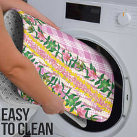 Hawaii Pikake Lokelani Plumeria Lei Bathroom Set Pink Palaka Motifs