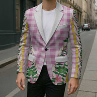 Hawaii Pikake Lokelani Plumeria Lei Blazer Pink Palaka Motifs
