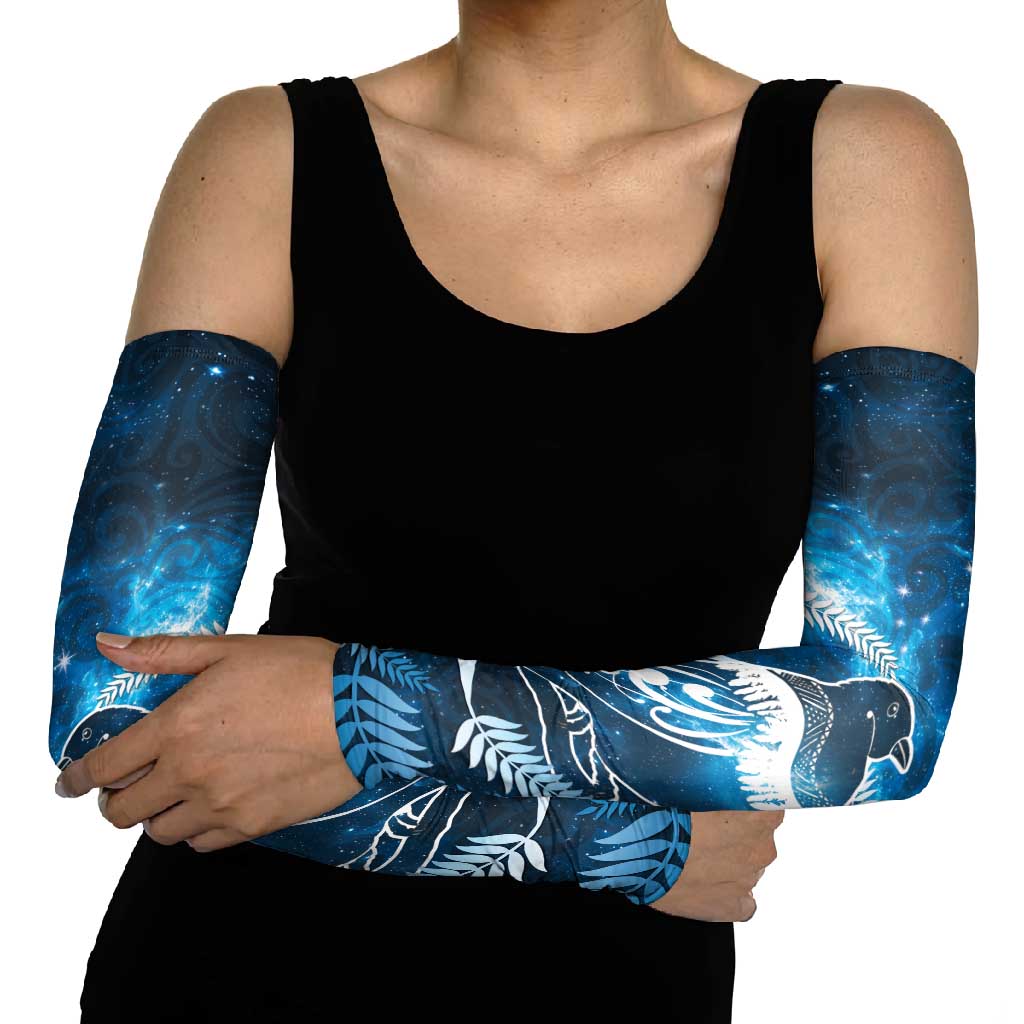 New Zealand Matariki Arm Sleeves Pigeon Kereru Maori Fern Art LT05 - Polynesian Pride