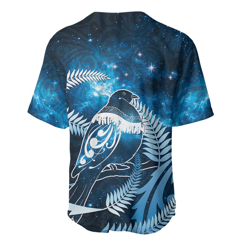 New Zealand Matariki Baseball Jersey Pigeon Kereru Maori Fern Art