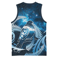 New Zealand Matariki Basketball Jersey Pigeon Kereru Maori Fern Art LT05 - Polynesian Pride