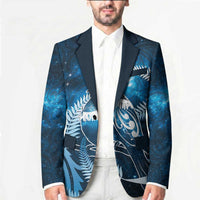 New Zealand Matariki Blazer Pigeon Kereru Maori Fern Art
