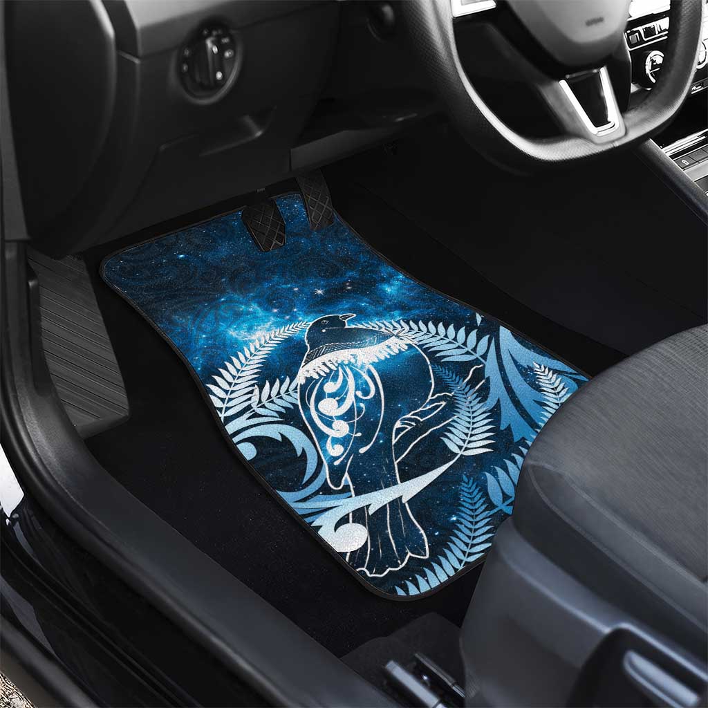New Zealand Matariki Car Mats Pigeon Kereru Maori Fern Art