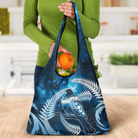 New Zealand Matariki Grocery Bag Pigeon Kereru Maori Fern Art LT05 - Polynesian Pride