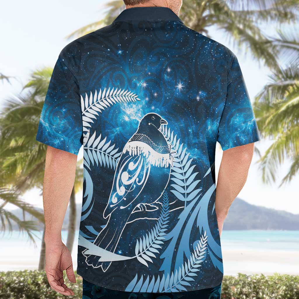 New Zealand Matariki Hawaiian Shirt Pigeon Kereru Maori Fern Art LT05 - Polynesian Pride
