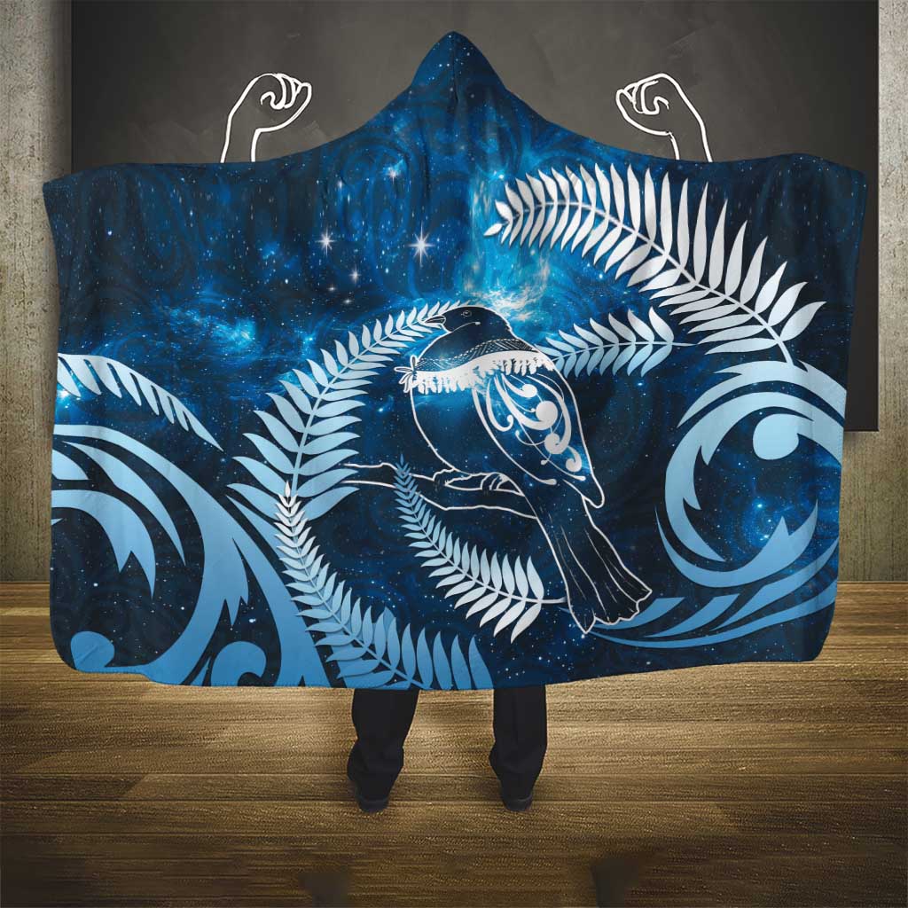 New Zealand Matariki Hooded Blanket Pigeon Kereru Maori Fern Art LT05 - Polynesian Pride
