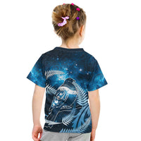 New Zealand Matariki Kid T Shirt Pigeon Kereru Maori Fern Art LT05 - Polynesian Pride