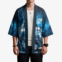 New Zealand Matariki Kimono Pigeon Kereru Maori Fern Art