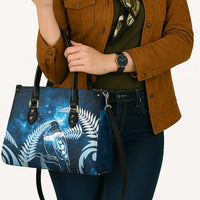 New Zealand Matariki Leather Bag Pigeon Kereru Maori Fern Art