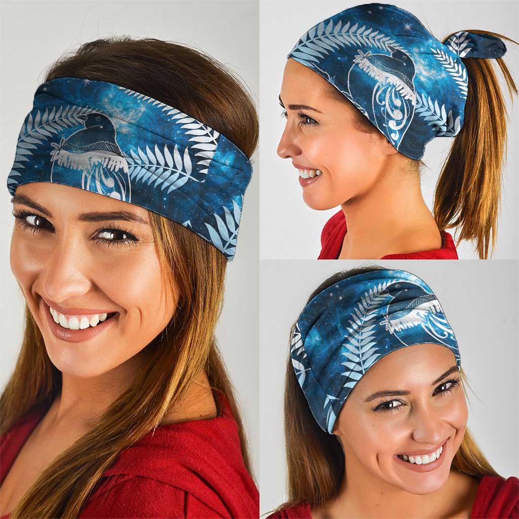 New Zealand Matariki Neck Gaiter Pigeon Kereru Maori Fern Art