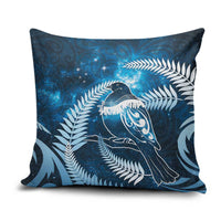New Zealand Matariki Pillow Cover Pigeon Kereru Maori Fern Art