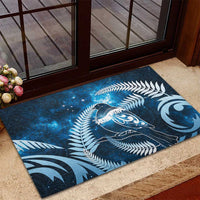 New Zealand Matariki Rubber Doormat Pigeon Kereru Maori Fern Art