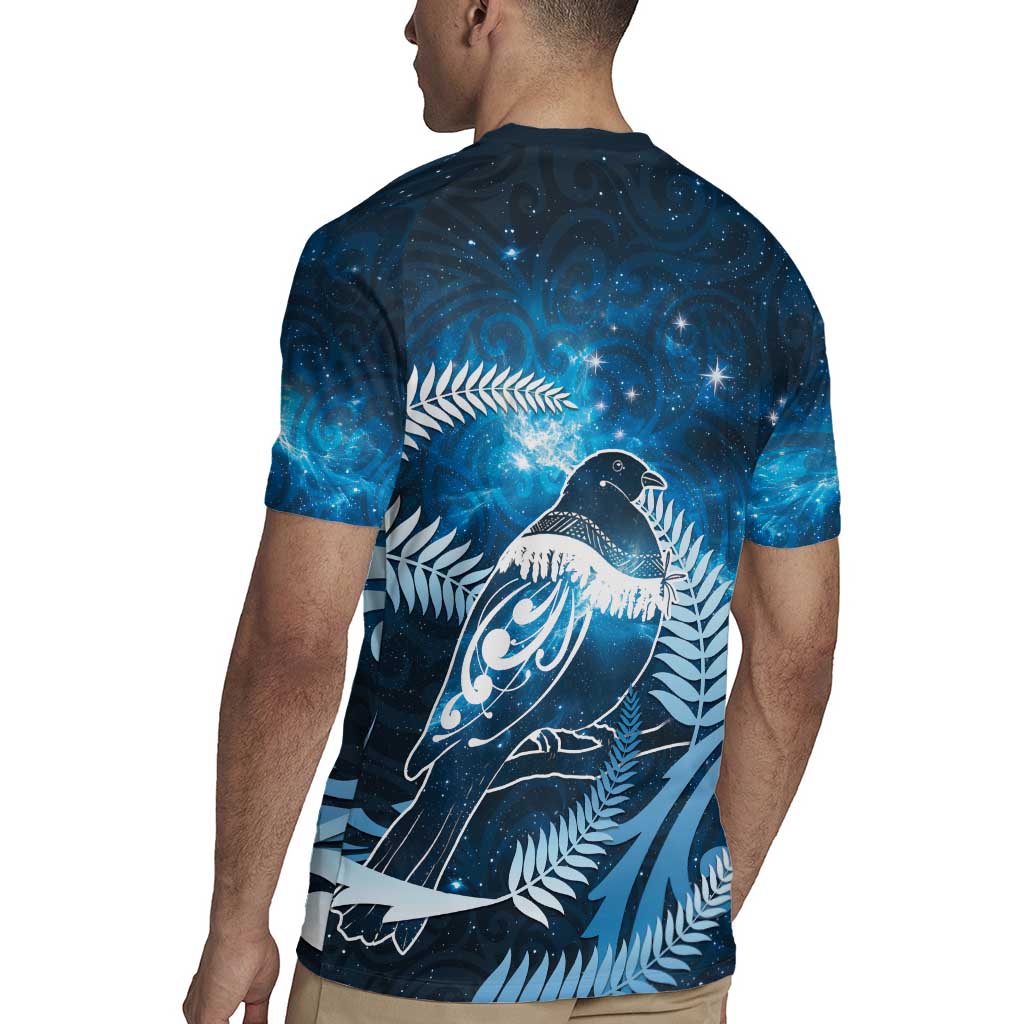 New Zealand Matariki Rugby Jersey Pigeon Kereru Maori Fern Art LT05 - Polynesian Pride