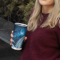 New Zealand Matariki Tumbler Cup Pigeon Kereru Maori Fern Art