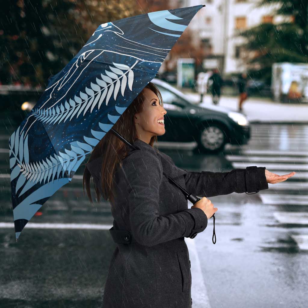 New Zealand Matariki Umbrella Pigeon Kereru Maori Fern Art