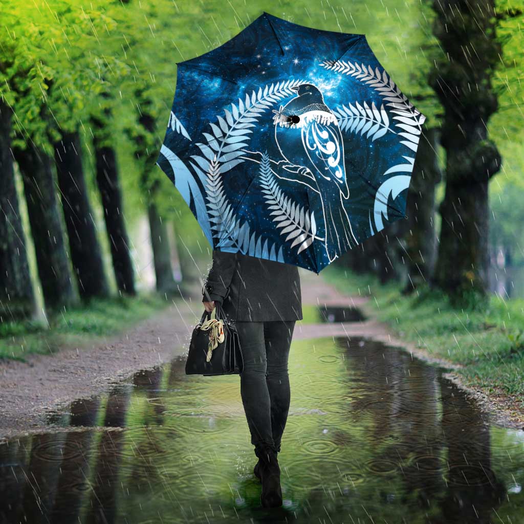 New Zealand Matariki Umbrella Pigeon Kereru Maori Fern Art