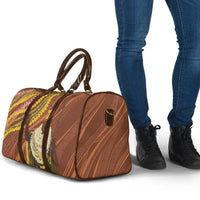 Hawaii King Kamehameha Travel Bag Hawaiian Kakau Pattern With Leis