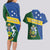 Personalised Solomon Islands Independence Day Couples Matching Long Sleeve Bodycon Dress and Hawaiian Shirt With Coat Of Arms